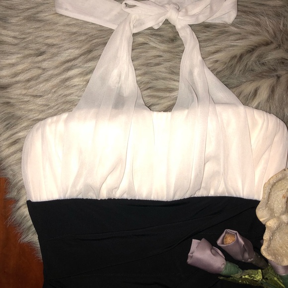 NWT! Black and white dress - Picture 5 of 8